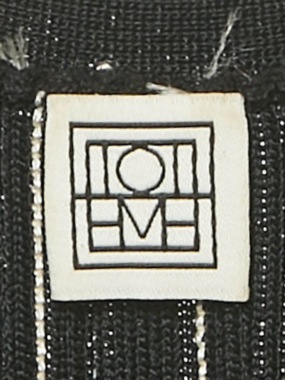 Pre-owned Totême Braided Ribbed Maxi Dress In Black