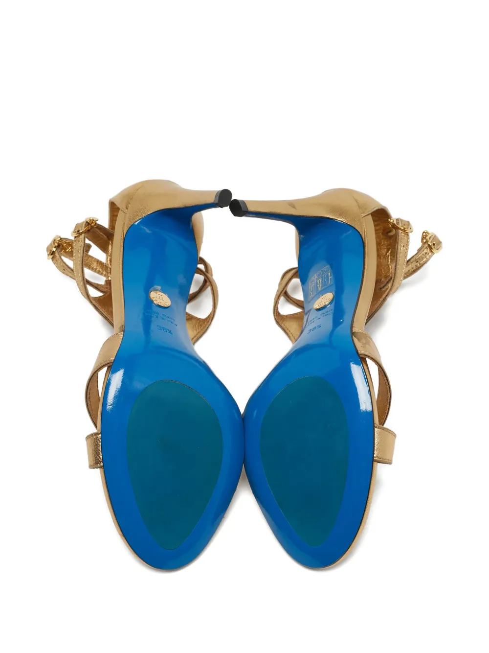 Loriblu stiletto-heel crystal-embellished sandals - Goud