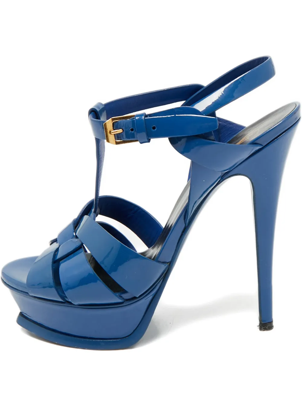 Saint Laurent Pre-Owned Tribute platform sandals | azul | Image 1