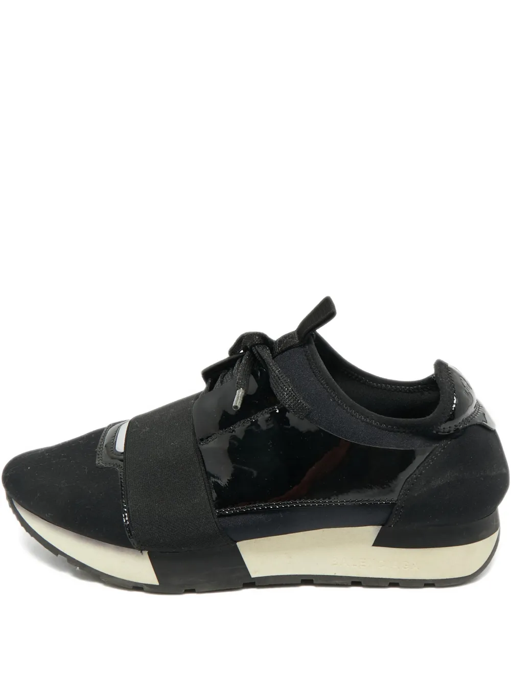 Pre-owned Balenciaga Race Runner Sneakers In Black