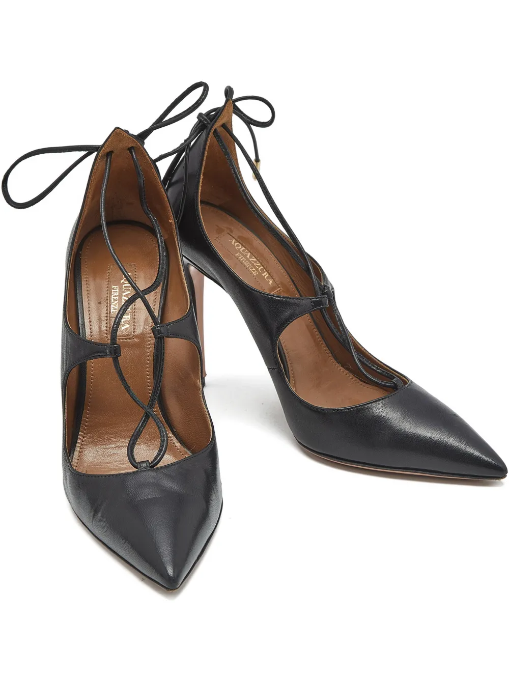 Aquazzura Christy pointed-toe heeled pumps - Nero