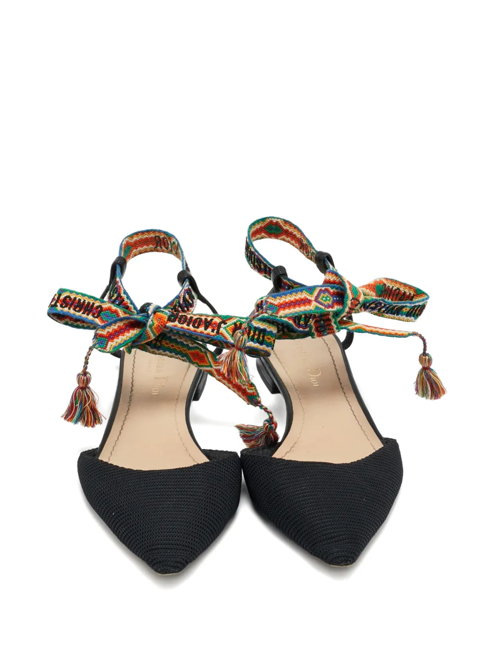 Christian Dior Pre-Owned J'adior pointed-toe flats Zwart