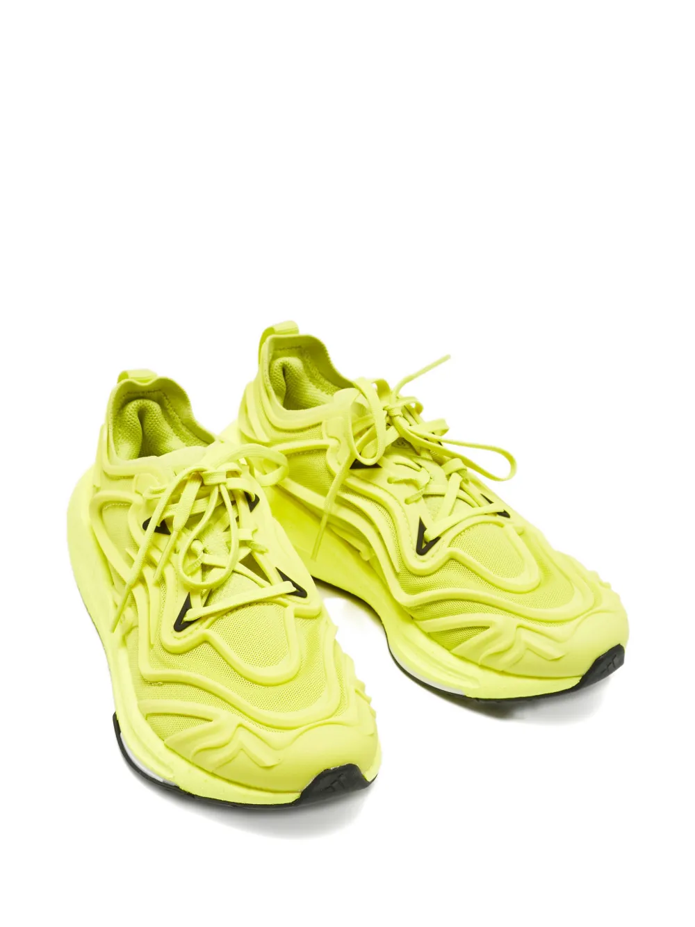 Stella McCartney Pre-Owned x Adidas Ultra Boost 23 Shock Slime lace-up sneakers - Geel