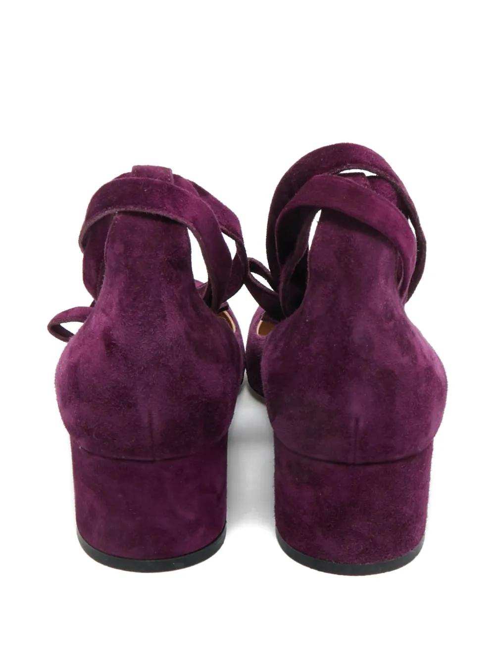 Gianvito Rossi suede strap pumps - Paars