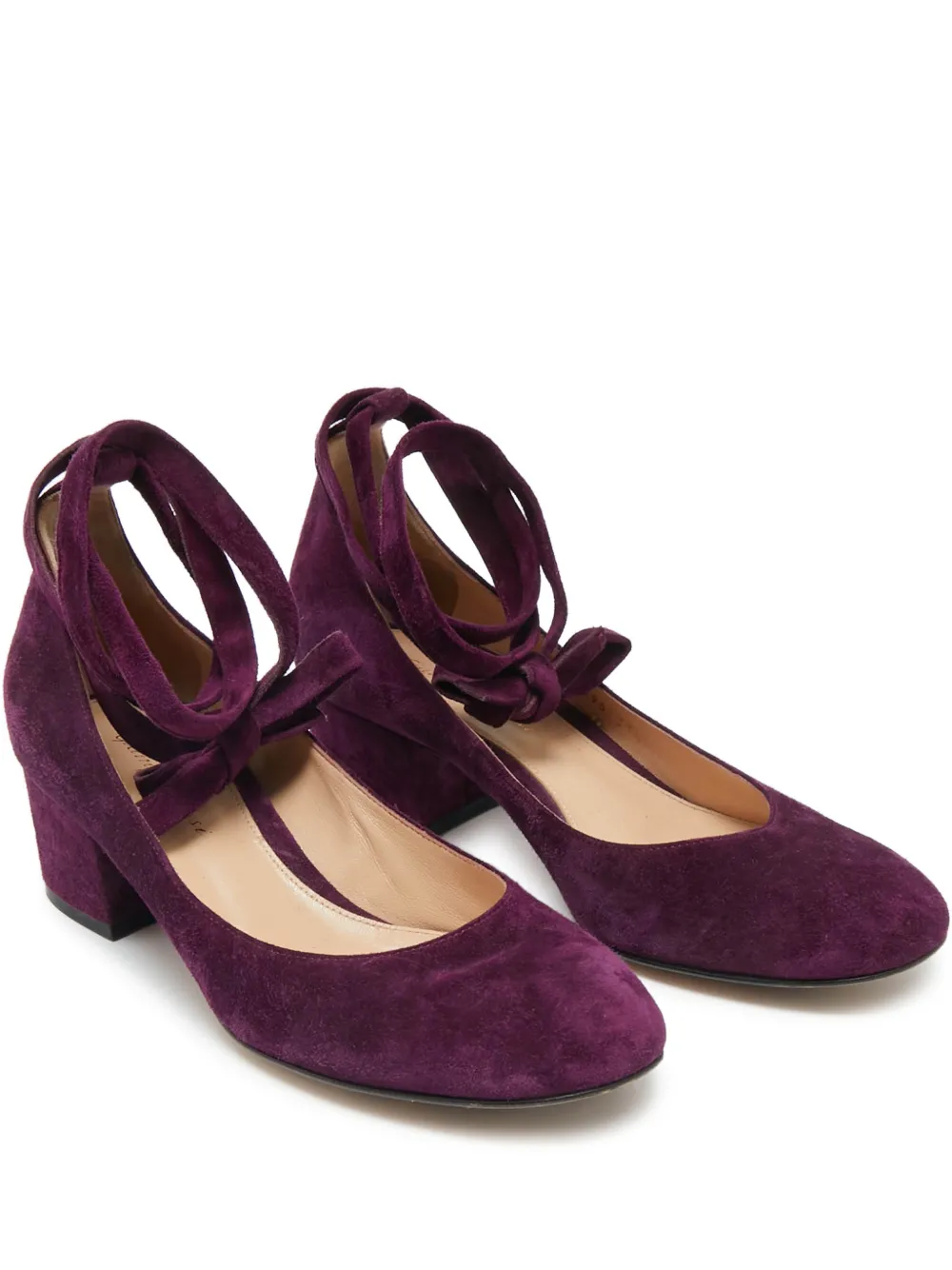 Gianvito Rossi suede strap pumps - Violett
