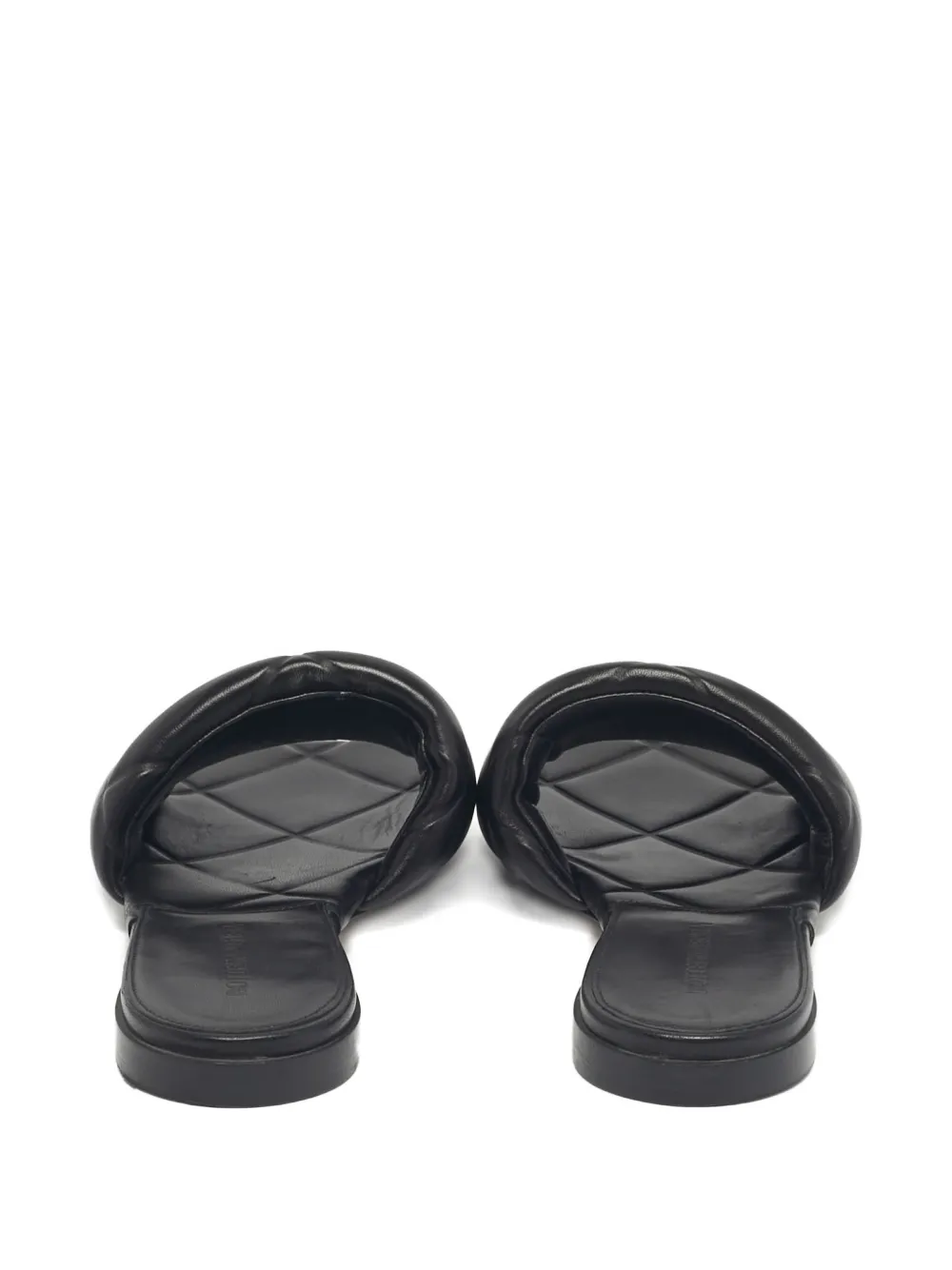 Bottega Veneta Pre-Owned Intrecciato weave slides - Zwart