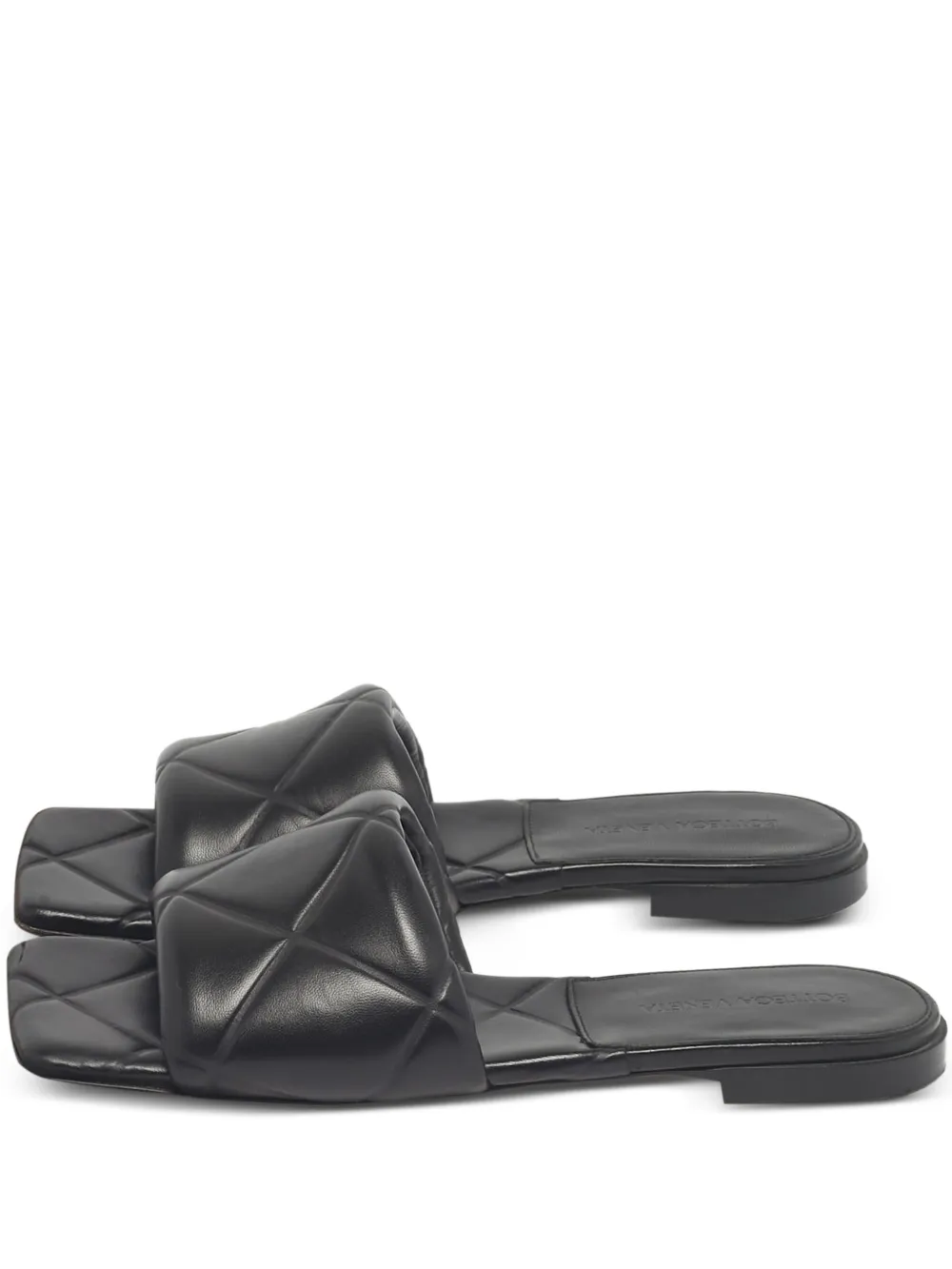 Bottega Veneta Pre-Owned Intrecciato weave slides - Schwarz