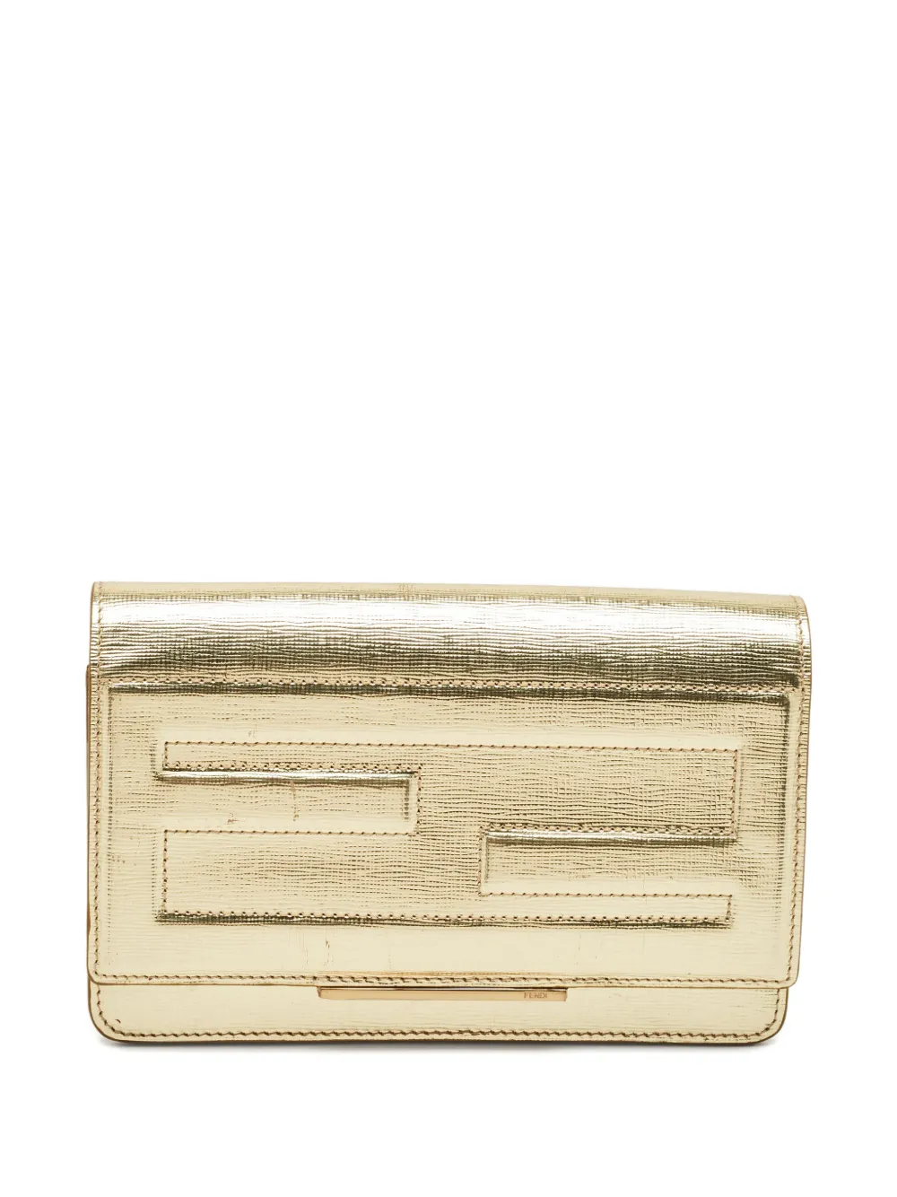 Fendi Pre-Owned 2015 Tube leather wallet - Oro