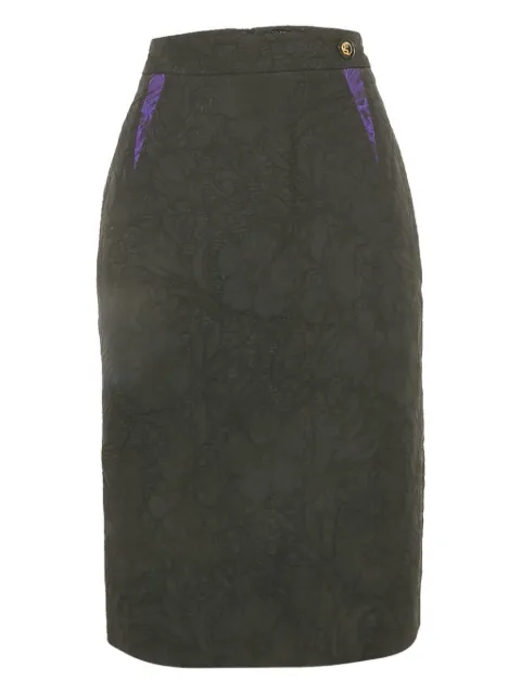 Cavalli Class jacquard pencil skirt