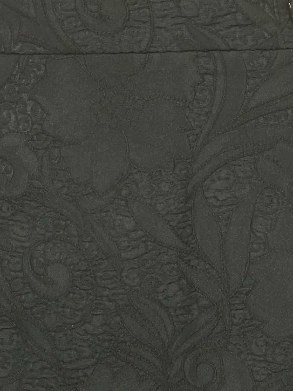 Cavalli Class jacquard pencil skirt - Zwart