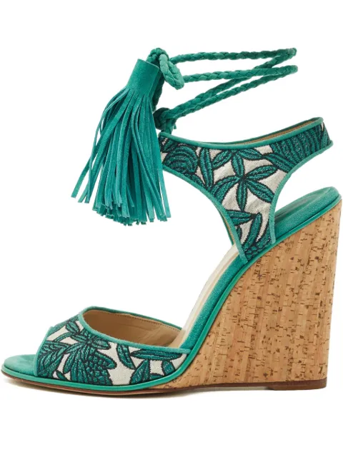 Paul Andrew floral tassel sandals
