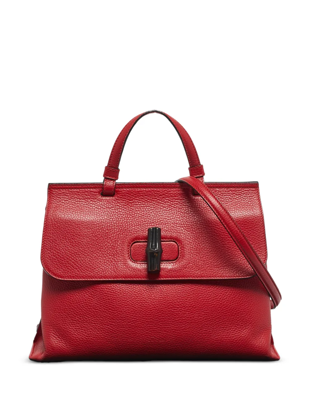 Gucci Pre-Owned medium Bamboo Daily leather tote bag - Rosso