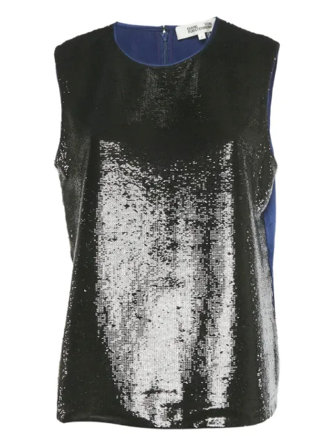 Dvf Vintage top con detalles de lentejuelas