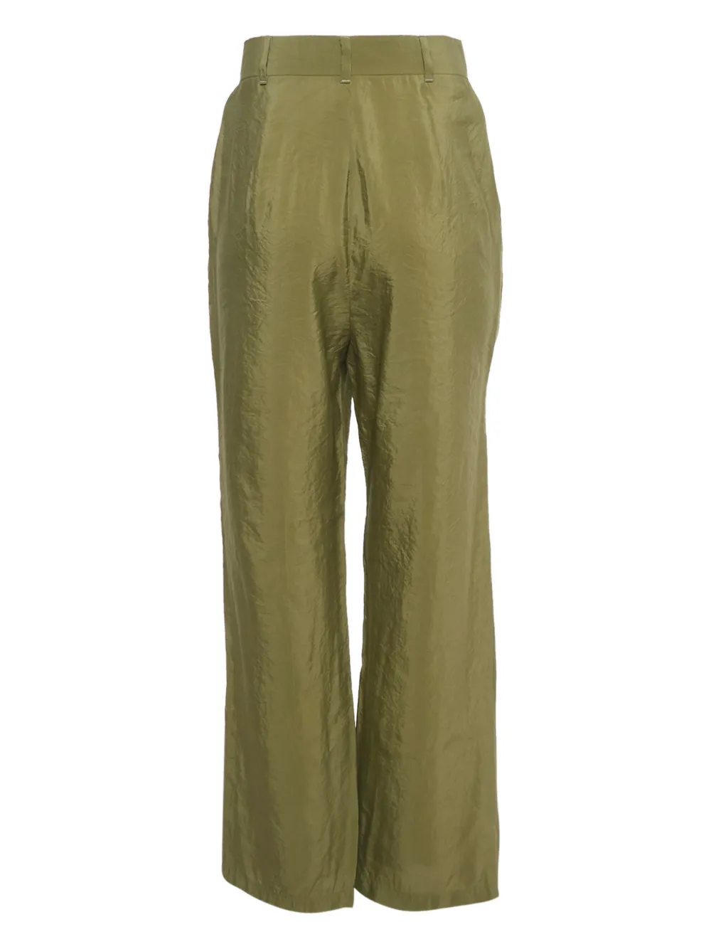 Max Mara crepe straight-leg trousers - Groen