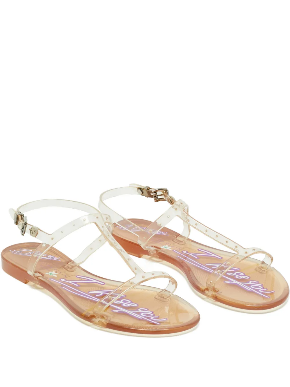 Philipp Plein slingback sandals - Bianco