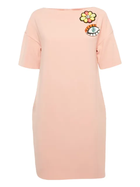 Boutique Moschino Eye Minikleid mit Blumenapplikation