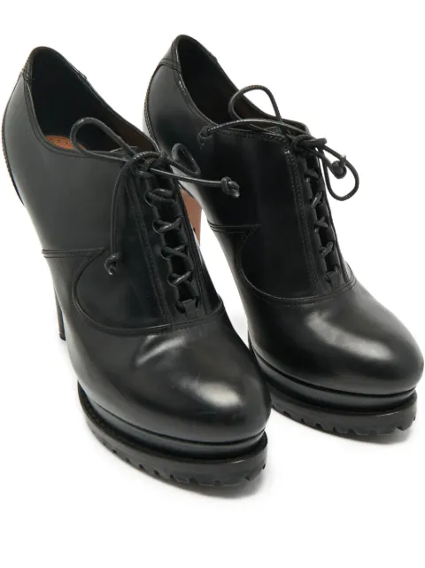 Alaïa Pre-Owned lace-up platform-heel pump 