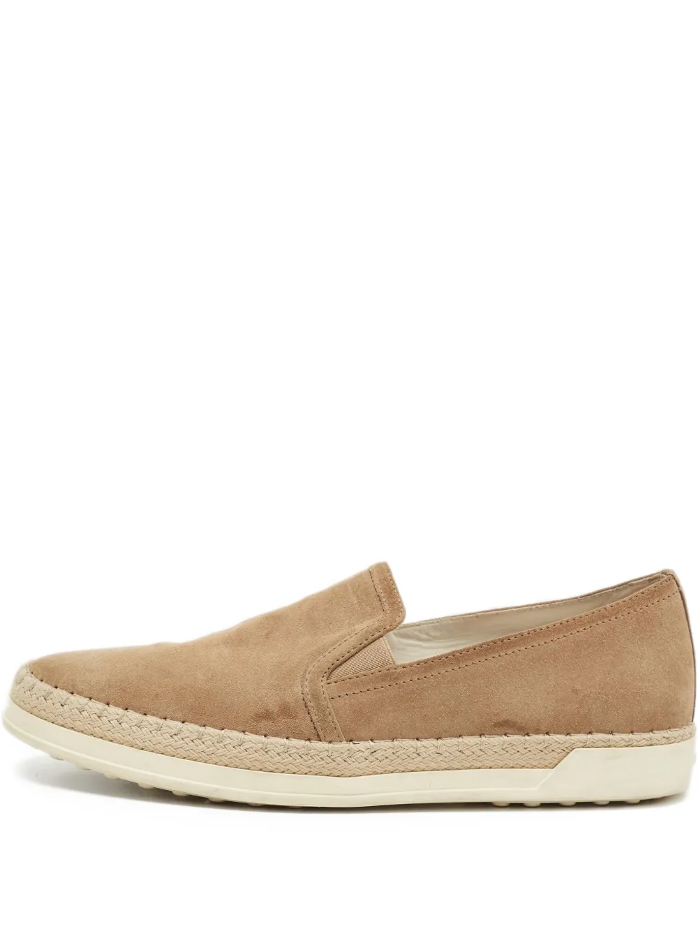 Tod's suede woven slip-on sneakers - Braun