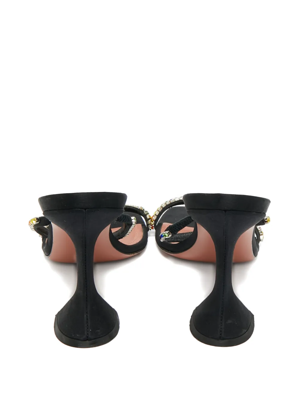 Amina Muaddi Gilda crystal-embellished sandals - Zwart