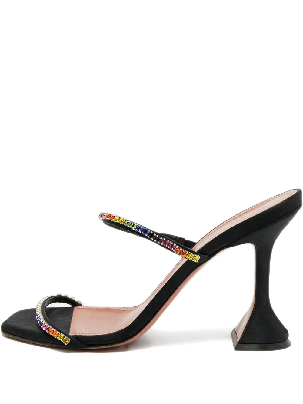 Amina Muaddi Gilda crystal-embellished sandals - Schwarz