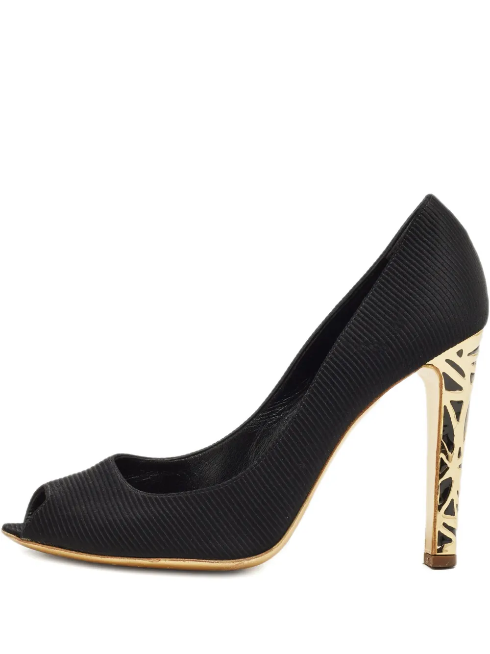 Sergio Rossi Vintage peep-toe pumps - Schwarz