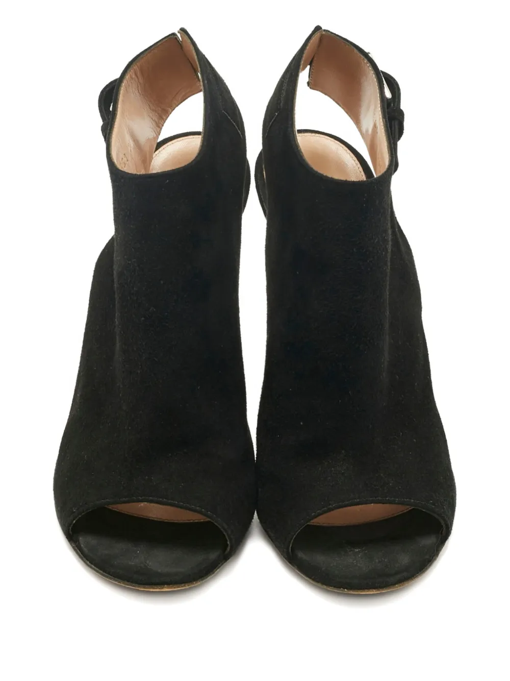 GIANVITO ROSSI Pre-owned Slingback Open Toe Sandls In Black