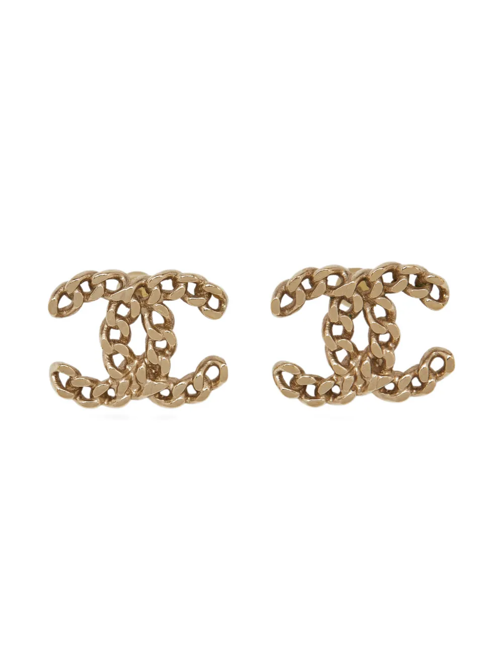 CHANEL Pre-Owned Tone CC earrings - Oro