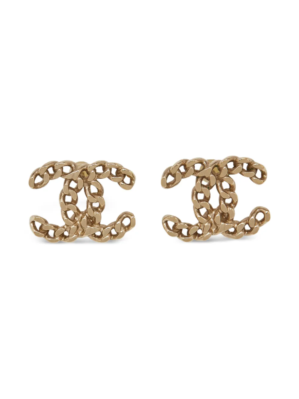 CHANEL Pre-Owned Tone CC earrings - Oro