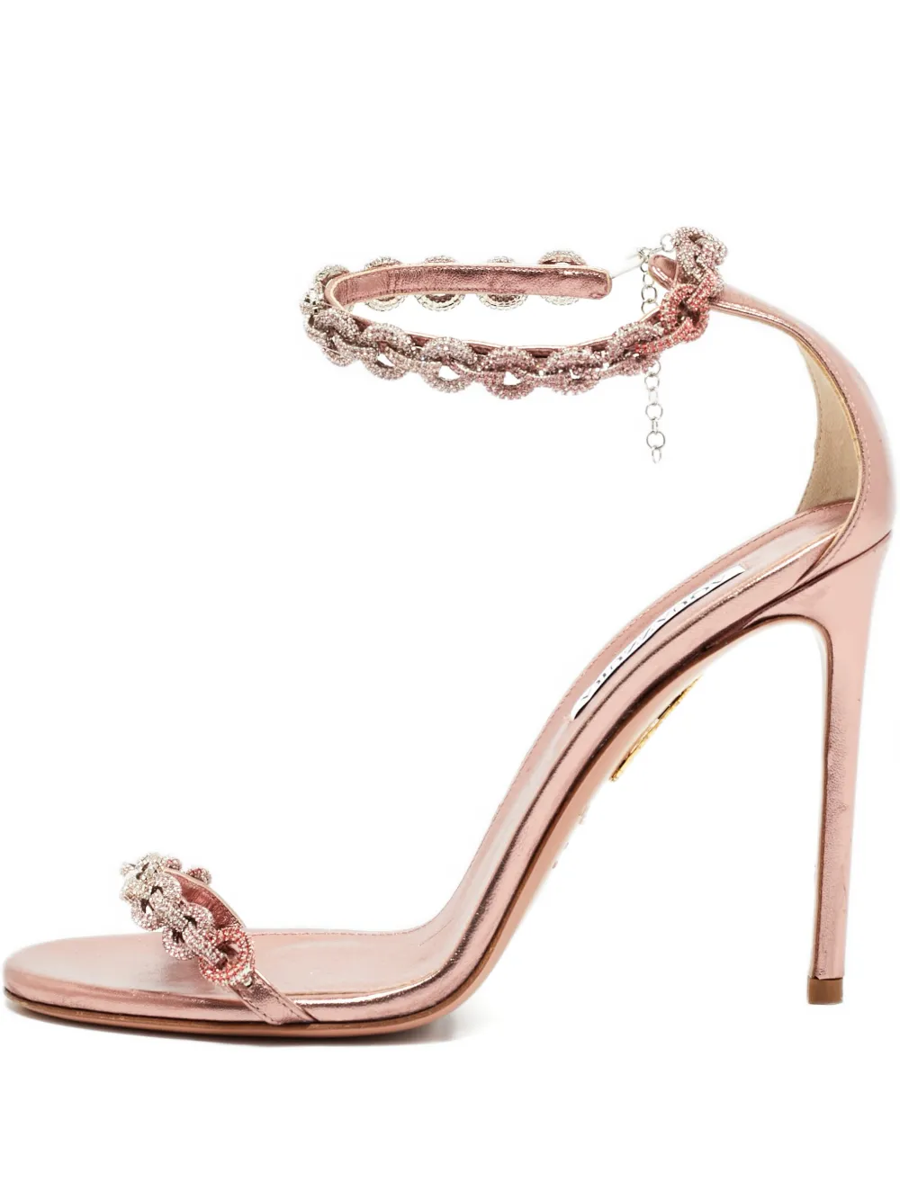 Aquazzura crystal-embellishment sandals - Rosa