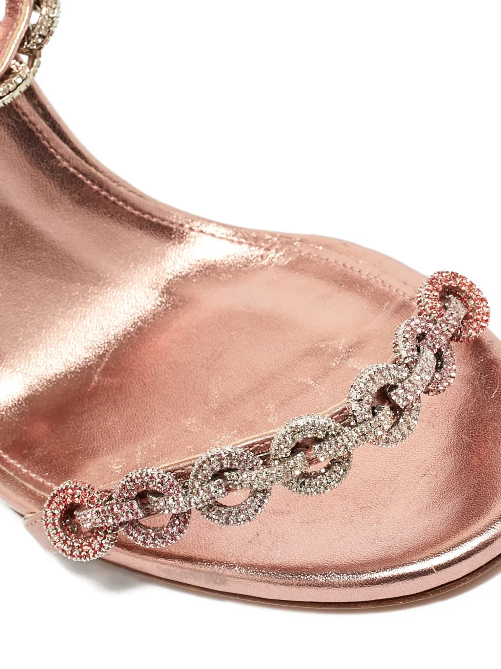 Aquazzura crystal-embellishment sandals - Roze