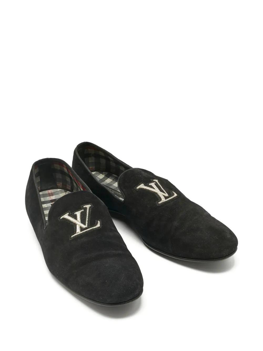 Louis Vuitton Pre-Owned mocassins en daim à broderies | Image 2
