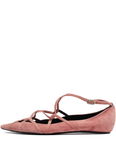 Marc By Marc Jacobs 37 suede strap flats
