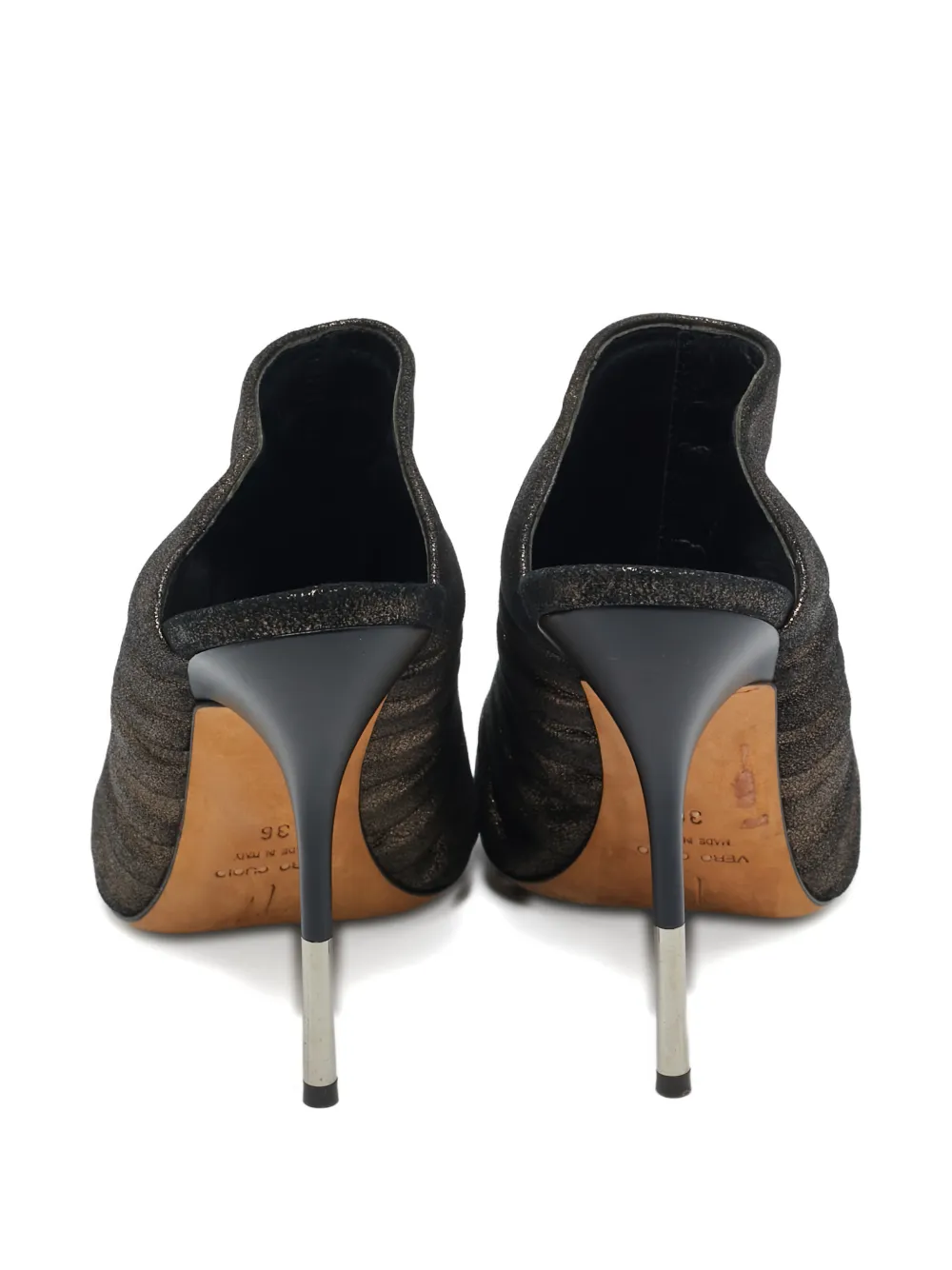 Giuseppe Zanotti metallic sculpted mule - Bruin