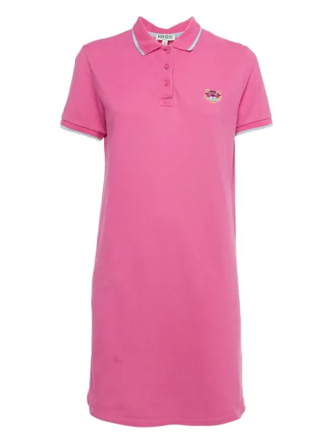 Kenzo Pre-Owned embroidered buttoned midi dress