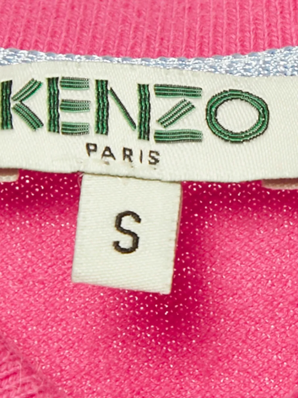 Kenzo Pre-Owned embroidered buttoned midi dress - Roze