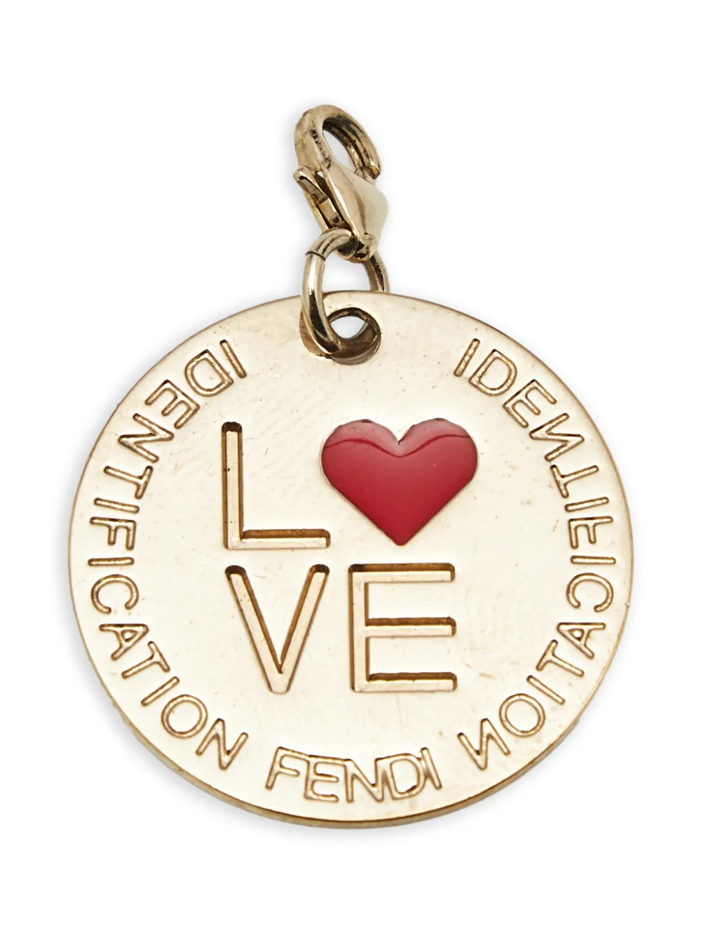 Fendi Pre-Owned Ciondolo inciso - Oro