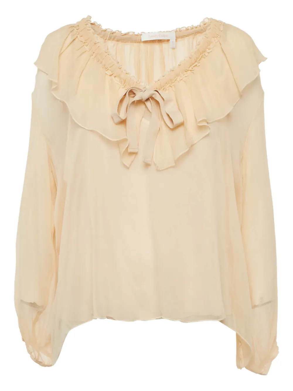 See by Chloé ruffles blouse - Toni neutri