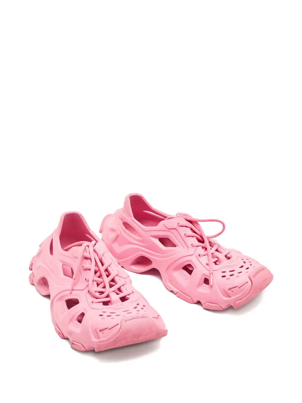 Balenciaga Pre-Owned pink lace-up sneakers - Roze