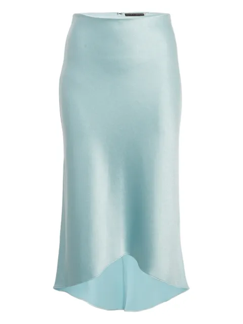 alice + olivia satin maxi skirt