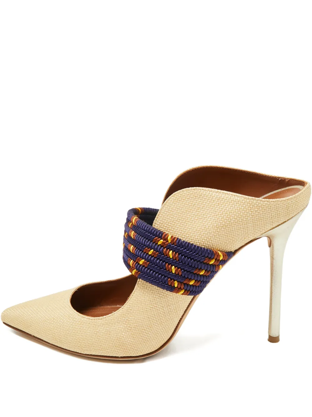 Malone Souliers raffia cord pumps - Nude