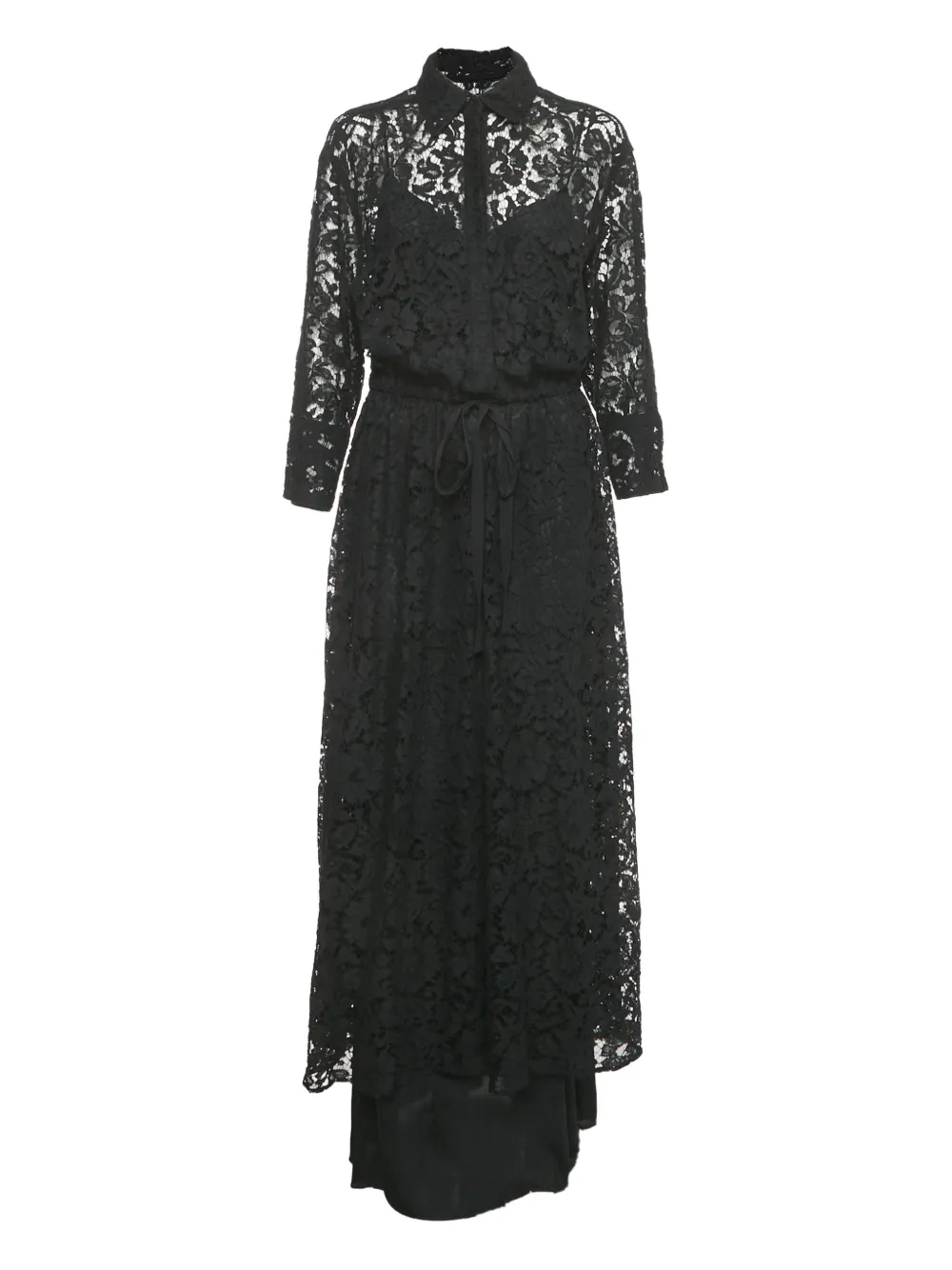Valentino Pre-Owned lace maxi dress - Nero