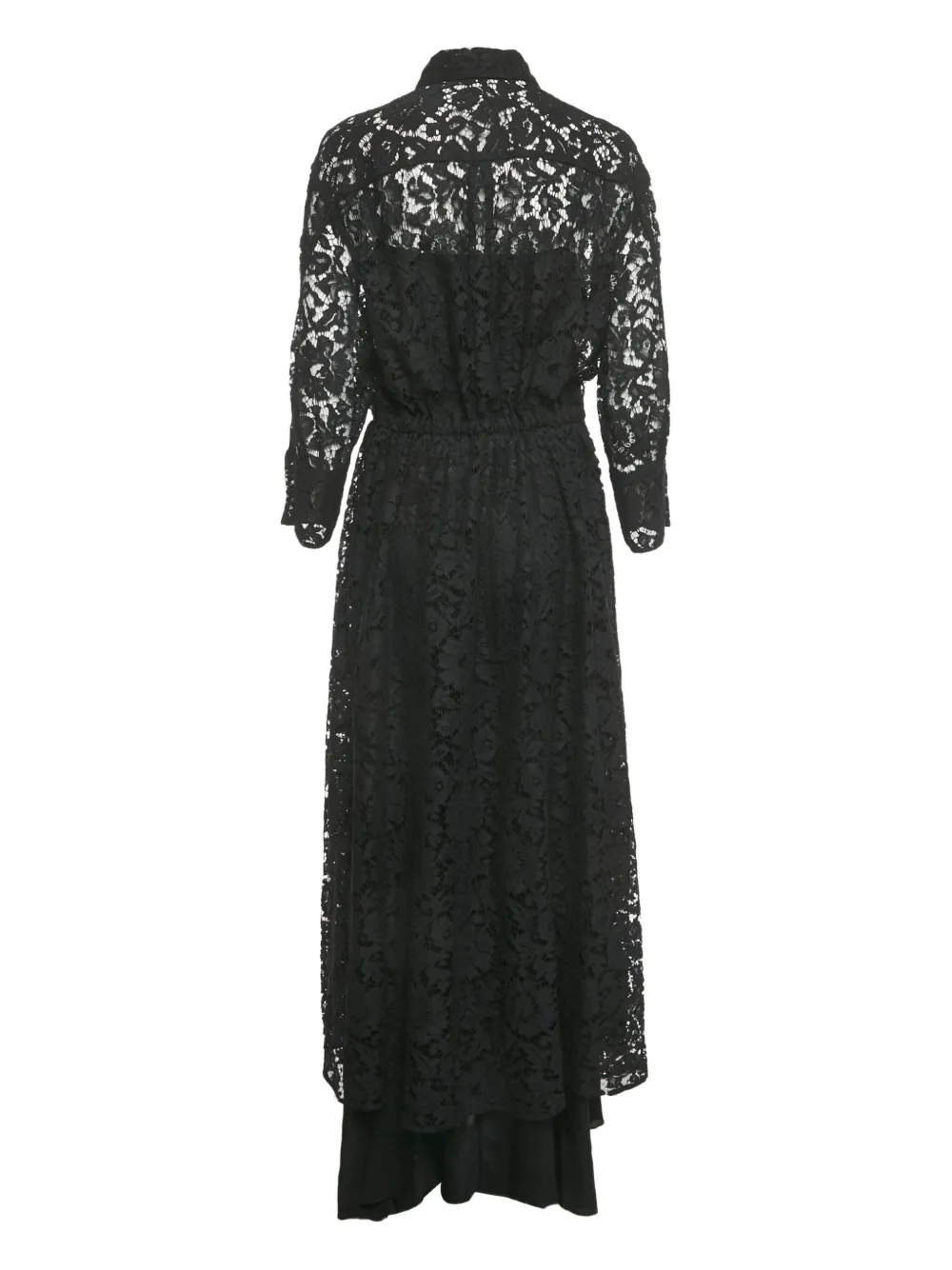 Valentino Pre-Owned lace maxi dress - Zwart