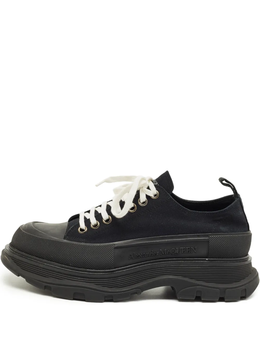 Alexander McQueen Pre-Owned Slick lace-up sneakers | Black | Image 1