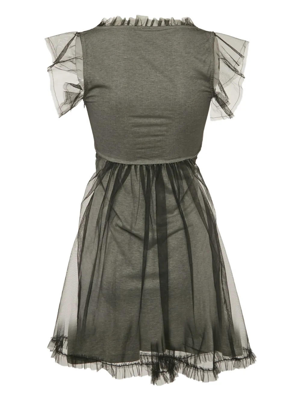 Valentino Pre-Owned Tulle sleeveless mini dress - Grijs