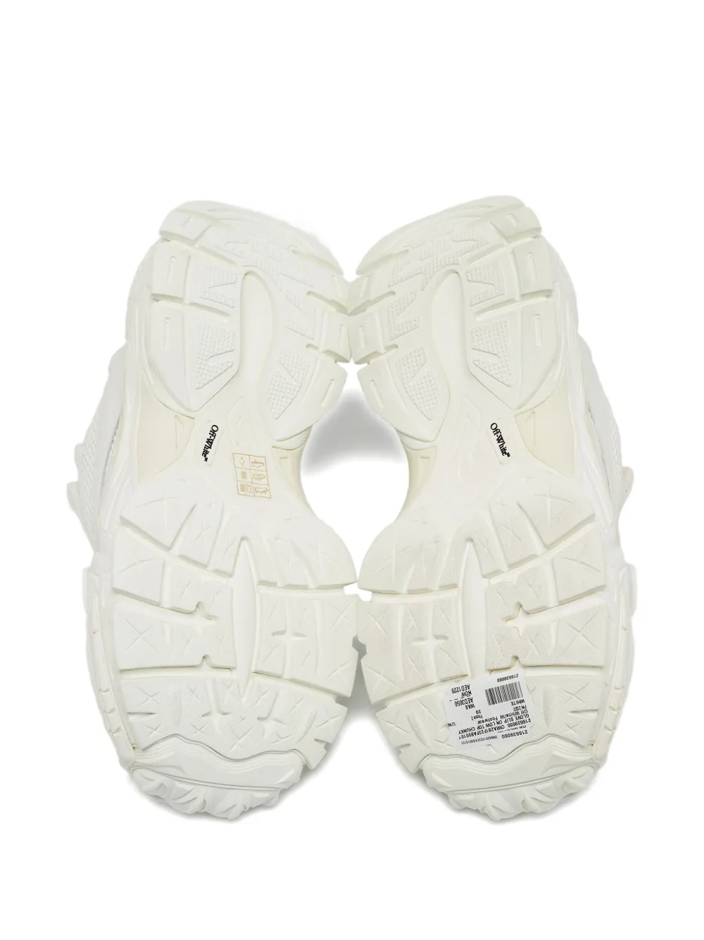 Off-White Pre-Owned Glove perforated leather sneakers - Wit