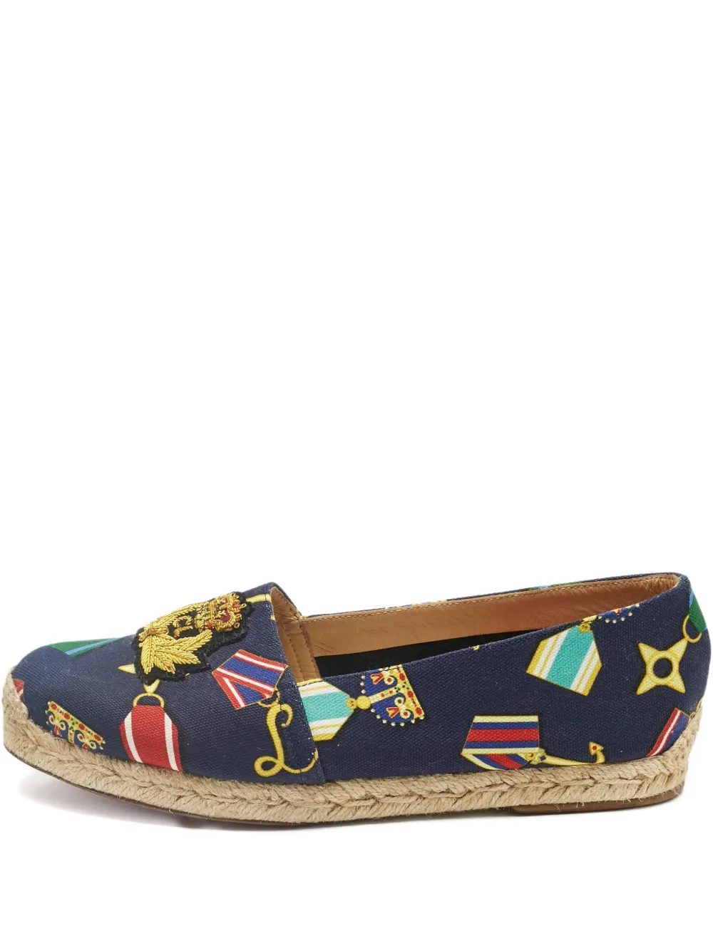 Christian Louboutin Pre-Owned Galia printed espadrilles | Blue | Image 1