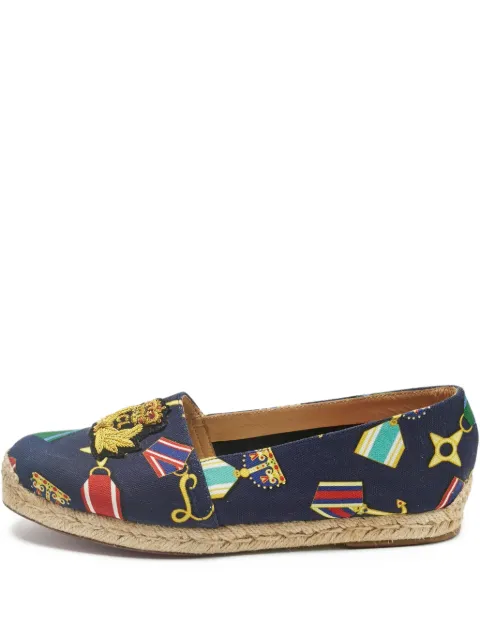 Christian Louboutin Pre-Owned Galia printed espadrilles