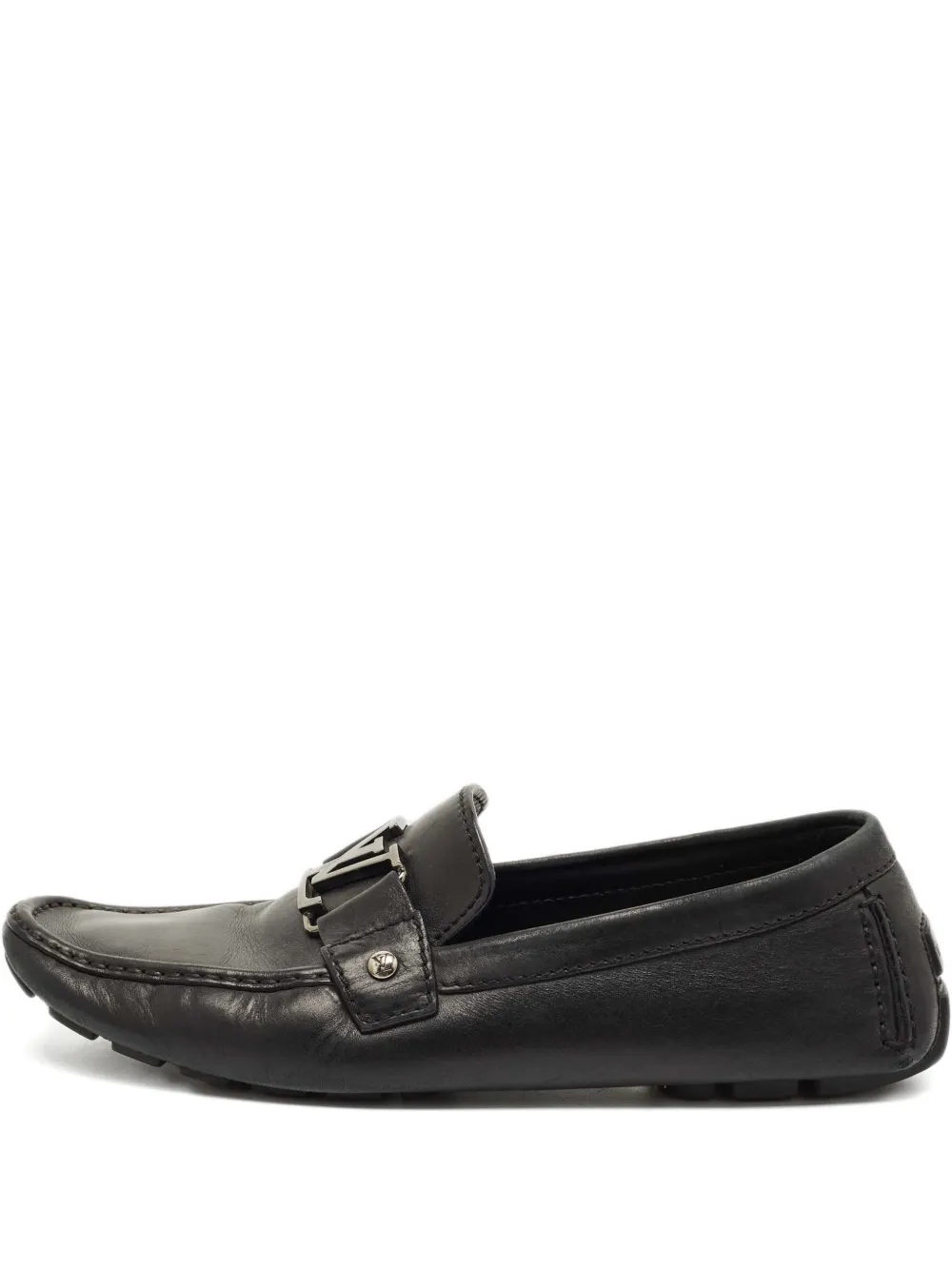 Louis Vuitton Pre-Owned Monte Carlo leather loafers | Black | Image 1