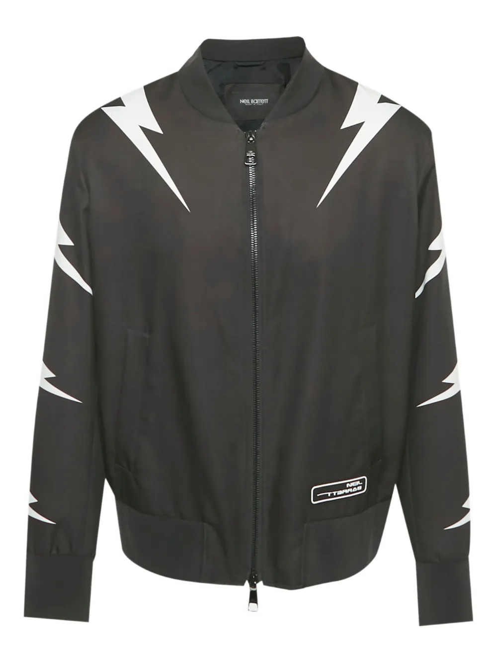 Neil Barrett graphic-print bomber jacket | Schwarz | Image 1