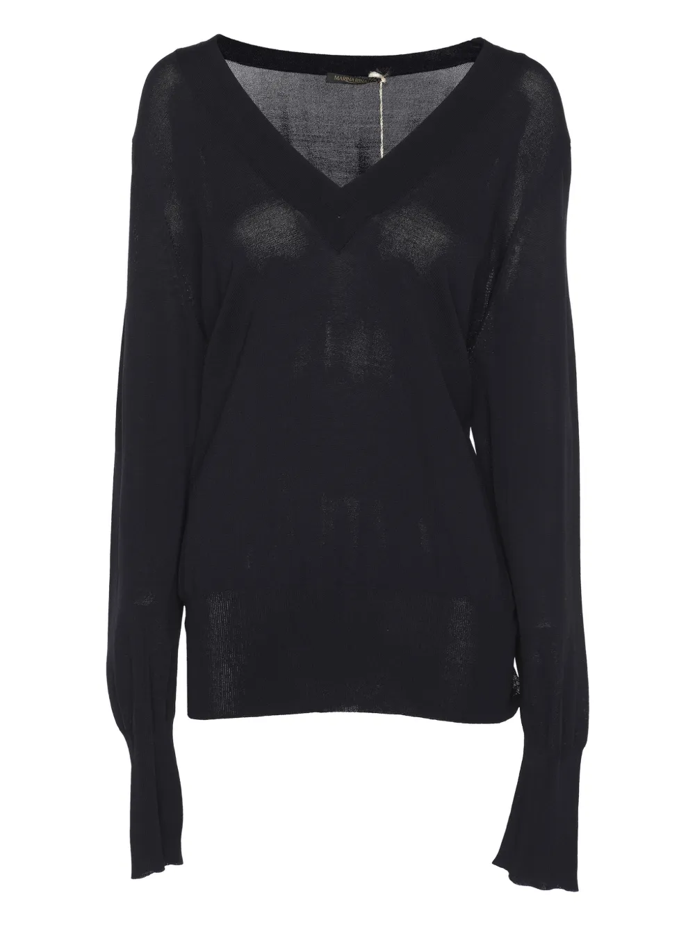 Marina Rinaldi Maglione con scollo a V - Blu